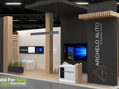 3D Exhibition Booth 3Dモデル