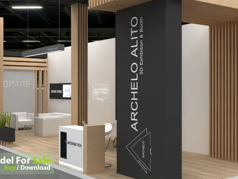 3D Exhibition Booth 3D Model