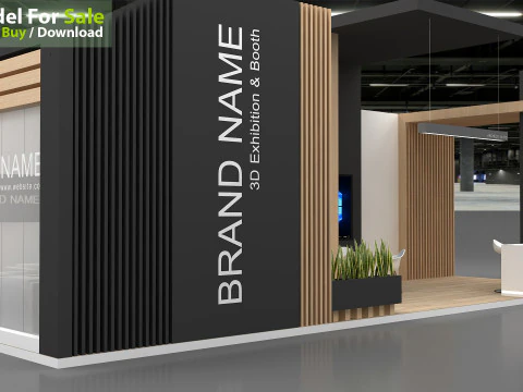 3D Exhibition Booth 3D Model