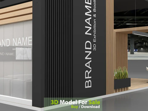 3D Exhibition Booth 3D Model