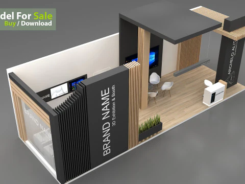 3D Exhibition Booth 3D Model
