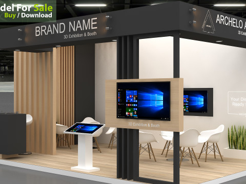 3D Booth Design 3D Модель