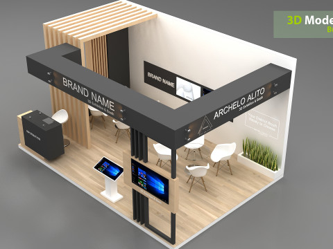 3D Booth Design 3D 模型