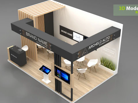 3D Booth Design 3D Model