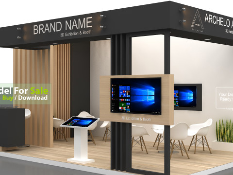 3D Booth Design 3D 模型