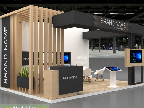 3D Booth Design 3D 模型
