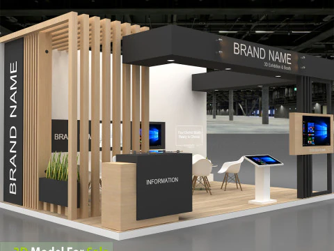 3D Booth Design 3D Model