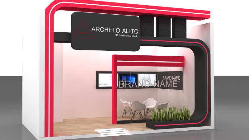3d exhibition Modello 3D .c4d .max .obj .3ds .fbx .stl .blend 