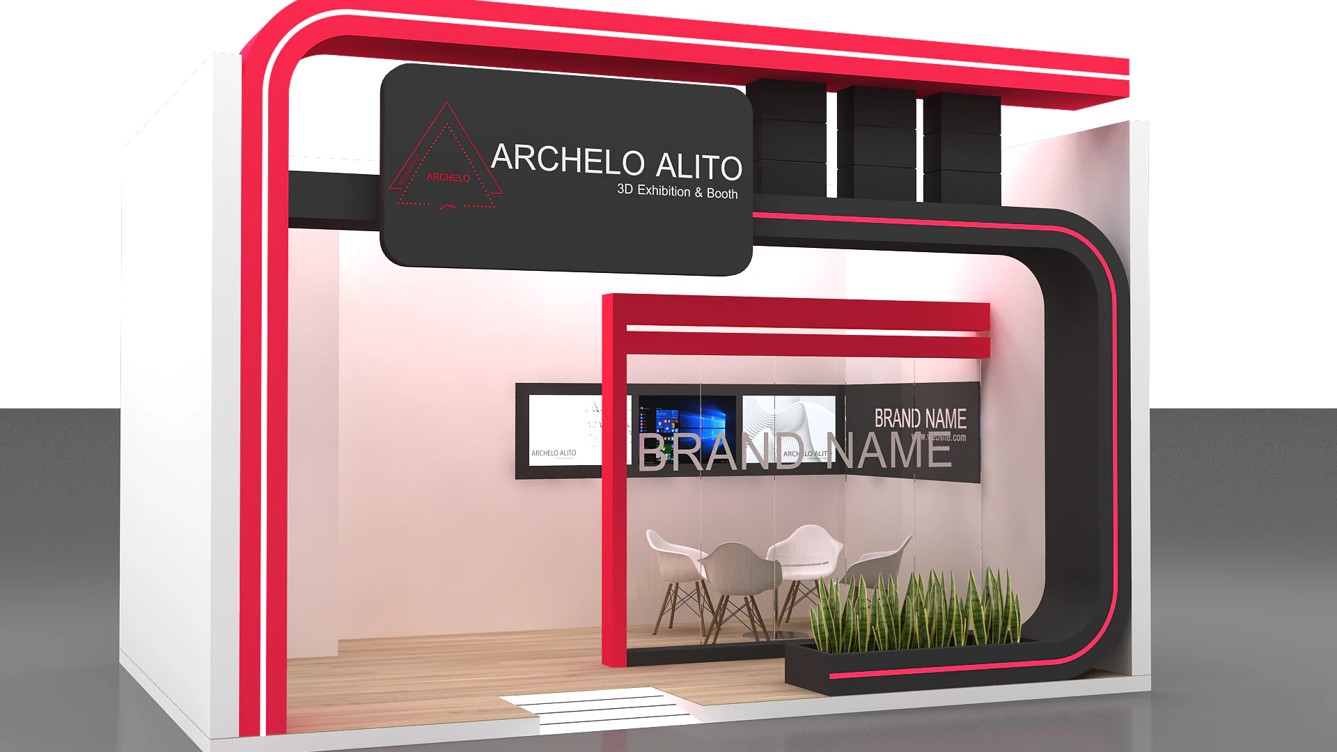 3d exhibition 3D Model .c4d .max .obj .3ds .fbx .stl .blend 