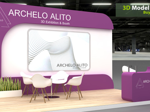 3D Exhibition Booth Model Modèle 3D
