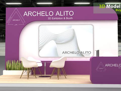 3D Exhibition Booth Model Modèle 3D