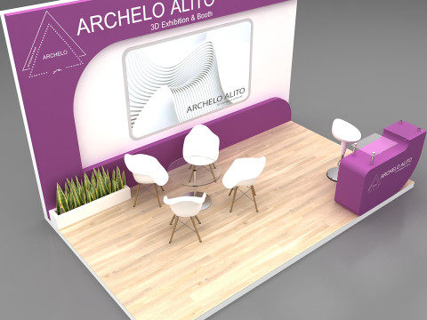3D Exhibition Booth Model Modèle 3D