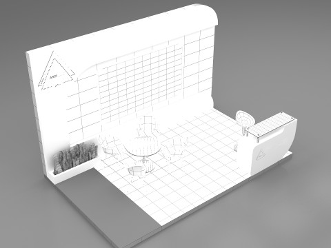 3D Exhibition Booth Model Modèle 3D