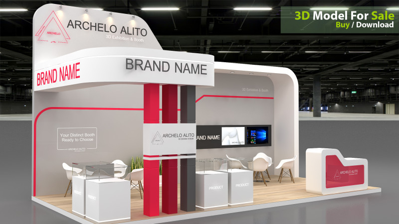 3d exhibition 3D Model .c4d .max .obj .3ds .fbx .stl .blend 
