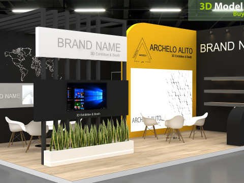 3D Exhibition Stand 3D Model