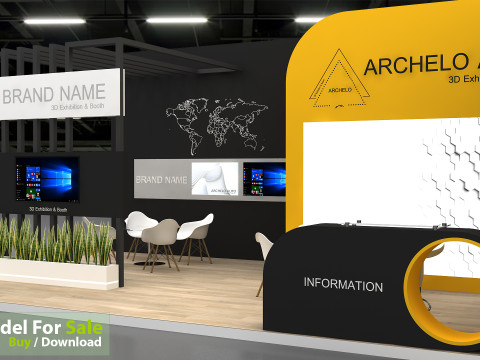 3D Exhibition Stand 3D Модель