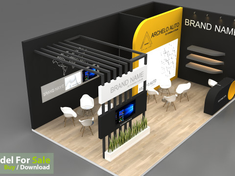 3D Exhibition Stand 3D Модель