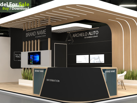 3D Exhibition Stand Model 3D
