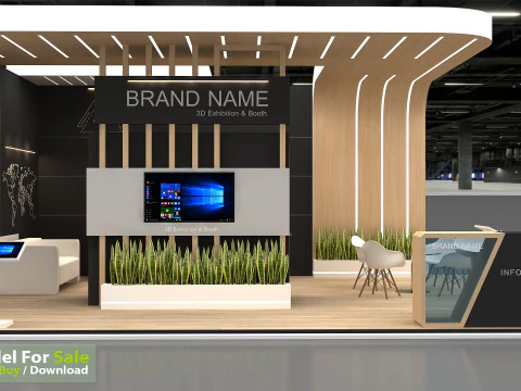 3D Exhibition Stand 3D Model