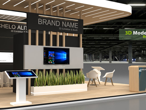 3D Exhibition Stand 3D Model