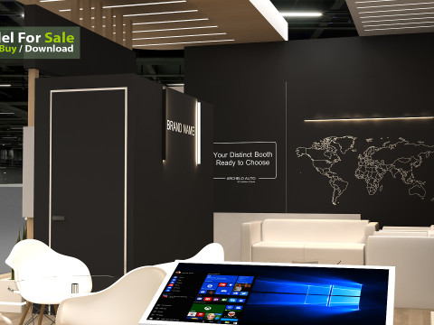3D Exhibition Stand 3D Model