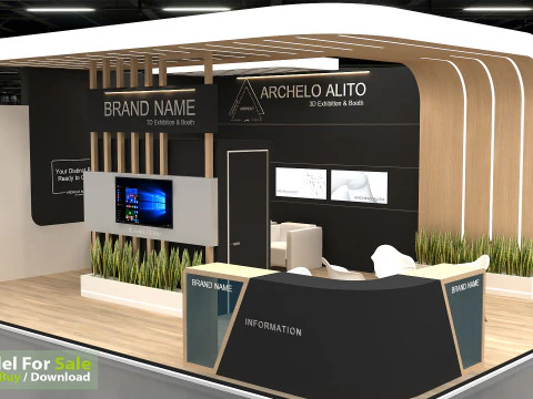 3D Exhibition Stand 3D Model