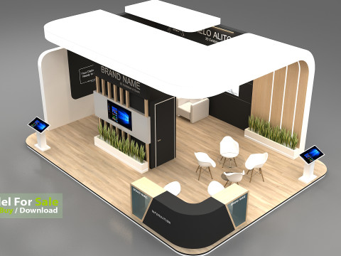 3D Exhibition Stand 3D Model