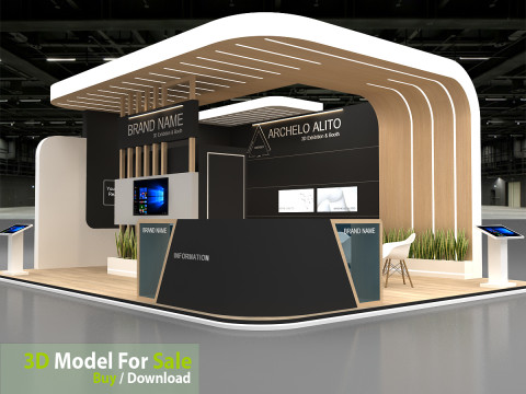3D Exhibition Stand 3D Model