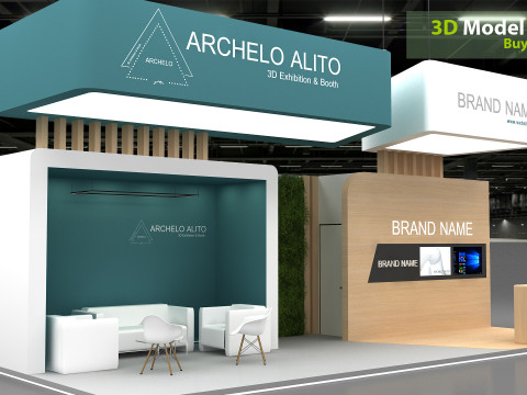 3D Exhibition Stand Modelo 3D