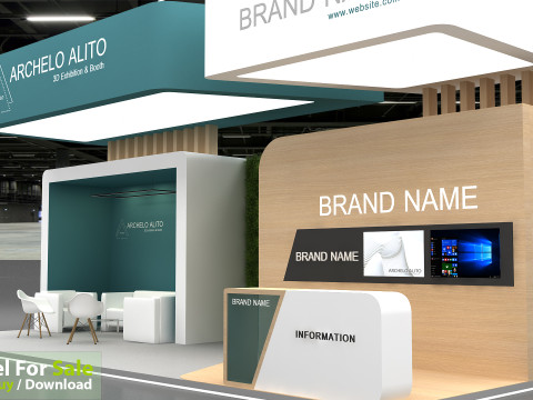 3D Exhibition Stand 3D Modell