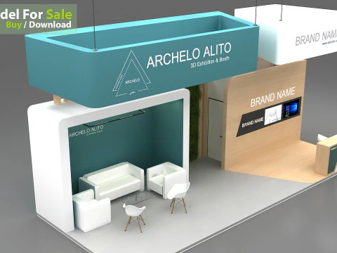 3D Exhibition Stand 3D Model