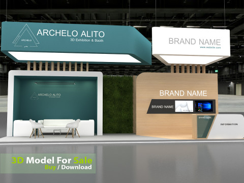 3D Exhibition Stand 3D Modell