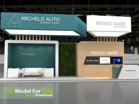 3D Exhibition Stand 3D Model