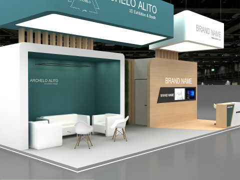 3D Exhibition Stand 3D Modell