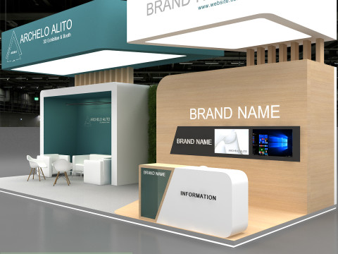 3D Exhibition Stand 3D Modell