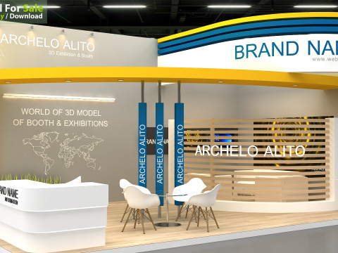Exhibition booth tradeshow 3D Model