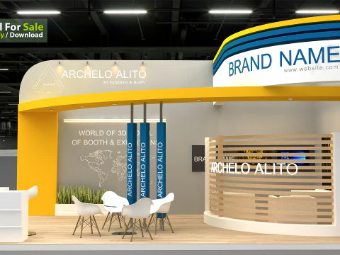 展示ブーストレードショー 3Dモデル