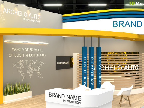 Exhibition booth tradeshow 3D 모델