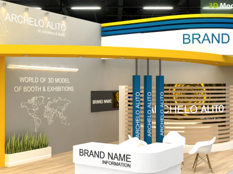 展示ブーストレードショー 3Dモデル