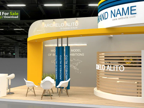 展示ブーストレードショー 3Dモデル