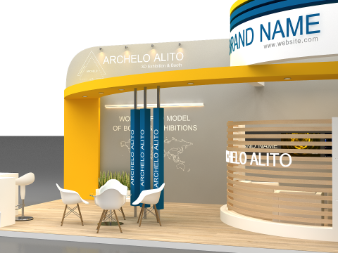 Exhibition booth tradeshow 3D 모델