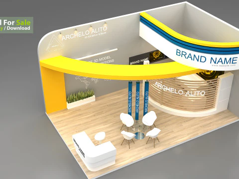展示ブーストレードショー 3Dモデル