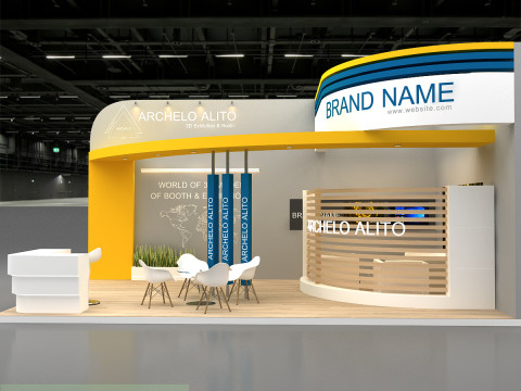 Exhibition booth tradeshow 3D 모델