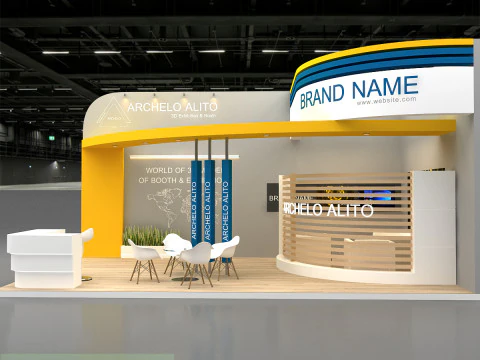 展示ブーストレードショー 3Dモデル