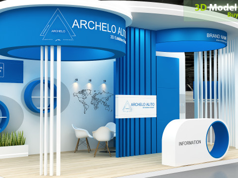 Exhibition booth tradeshow 3D Model