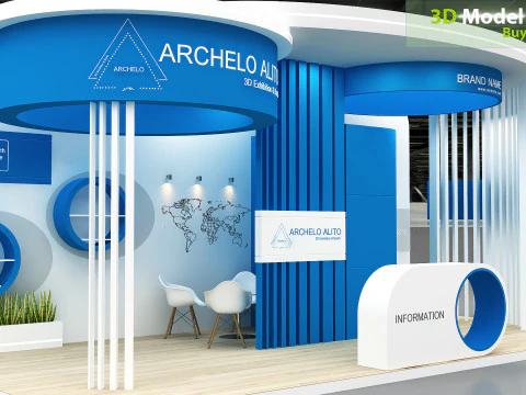 Выставочный стенд 3D Модель