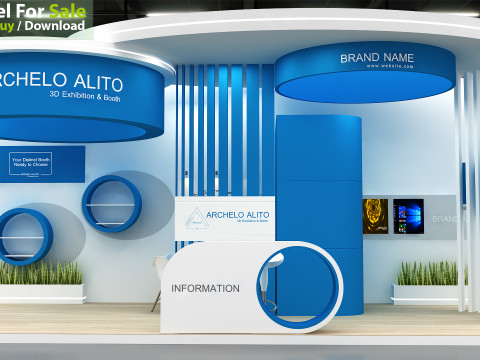 Exhibition booth tradeshow 3D Model