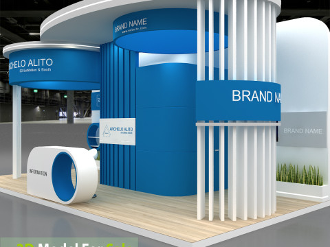 Exhibition booth tradeshow 3D Model