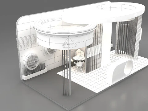 Exhibition booth tradeshow 3D Model