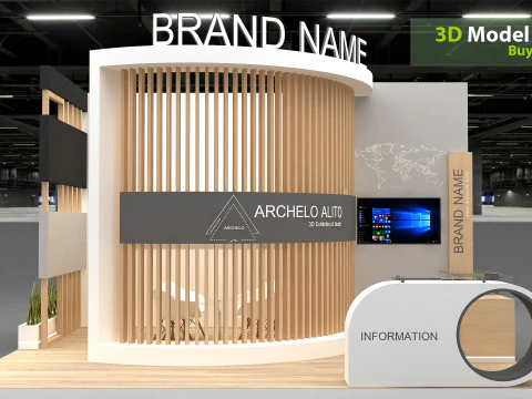 3d booth 3D Model